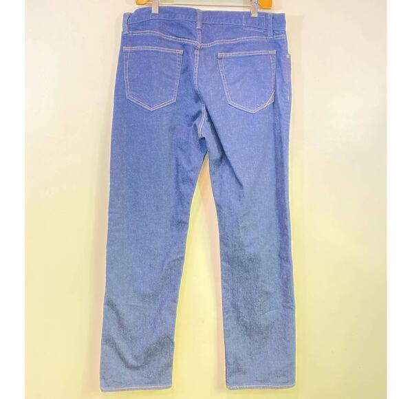 Banana Republic Blue Straight Jeans Men's 34/30 98% Cotton Zipper Fly - Picture 3 of 8
